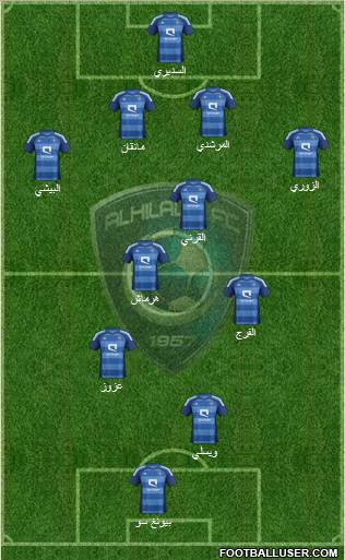 Al-Hilal (KSA) Formation 2012