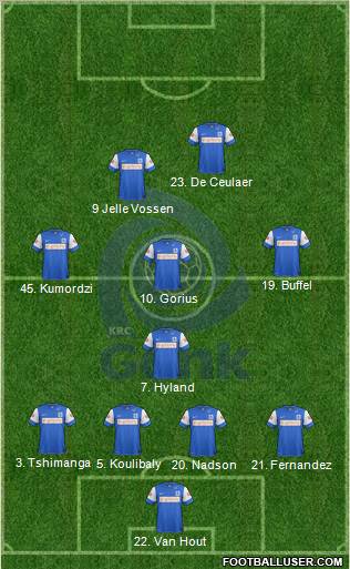 K Racing Club Genk Formation 2012