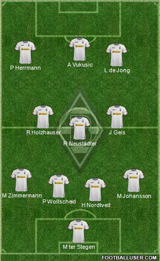 Borussia Mönchengladbach Formation 2012