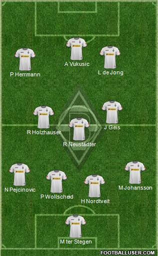 Borussia Mönchengladbach Formation 2012