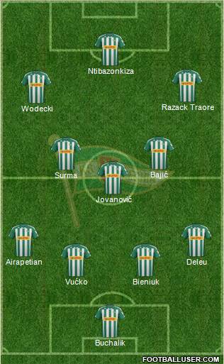 Lechia Gdansk Formation 2012