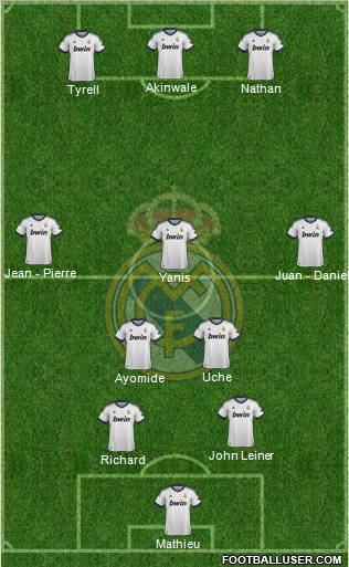 Real Madrid C.F. Formation 2012