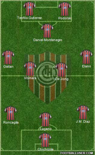 Chacarita Juniors Formation 2012