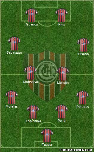 Chacarita Juniors Formation 2012