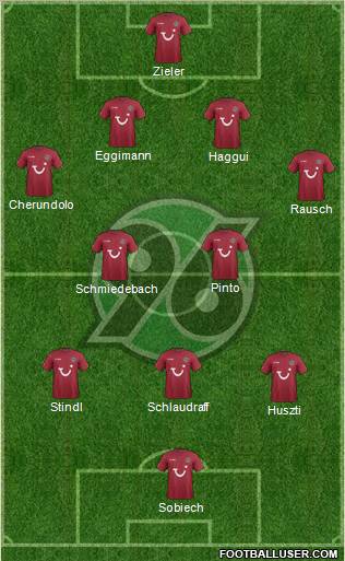 Hannover 96 Formation 2012