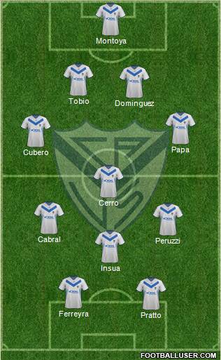 Vélez Sarsfield Formation 2012