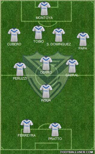 Vélez Sarsfield Formation 2012