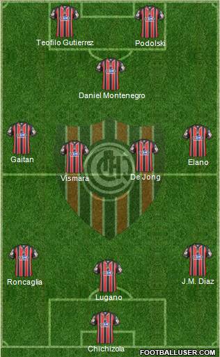 Chacarita Juniors Formation 2012