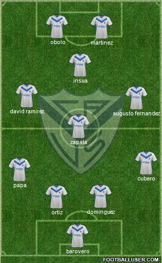 Vélez Sarsfield Formation 2012