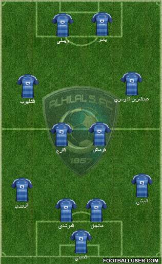 Al-Hilal (KSA) Formation 2012