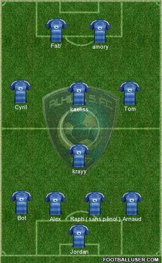 Al-Hilal (KSA) Formation 2012