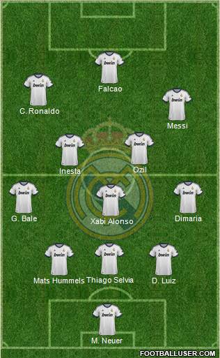 Real Madrid C.F. Formation 2012