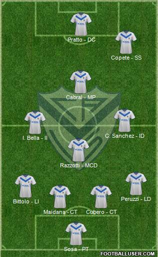 Vélez Sarsfield Formation 2012