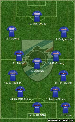 Sampdoria Formation 2012