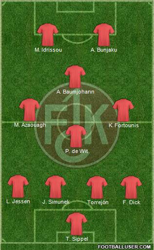 1.FC Kaiserslautern Formation 2012