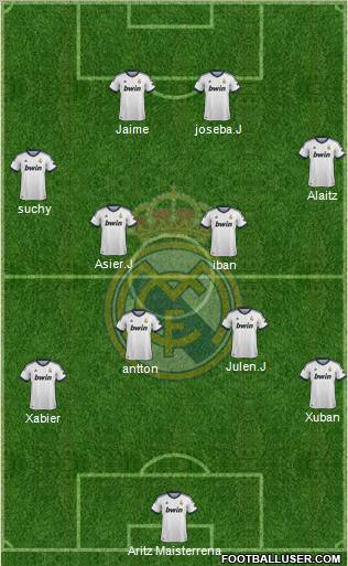 Real Madrid C.F. Formation 2012