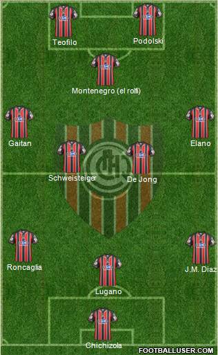 Chacarita Juniors Formation 2012