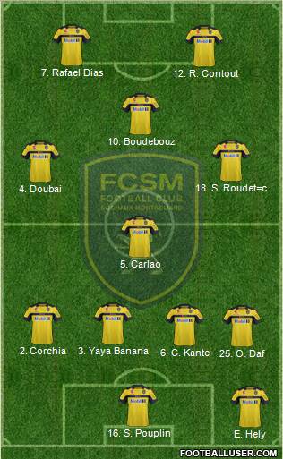 FC Sochaux-Montbéliard Formation 2012