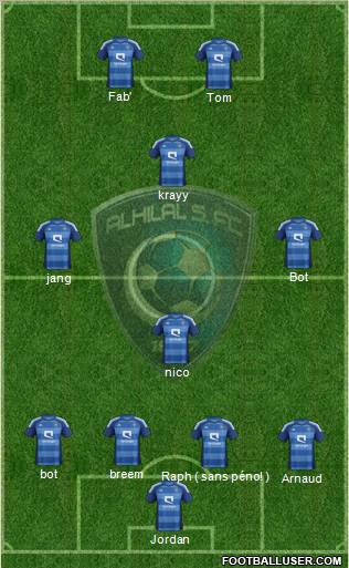 Al-Hilal (KSA) Formation 2012