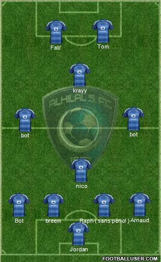 Al-Hilal (KSA) Formation 2012