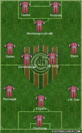 Chacarita Juniors Formation 2012