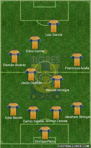 Club Universitario de Nuevo León Formation 2012