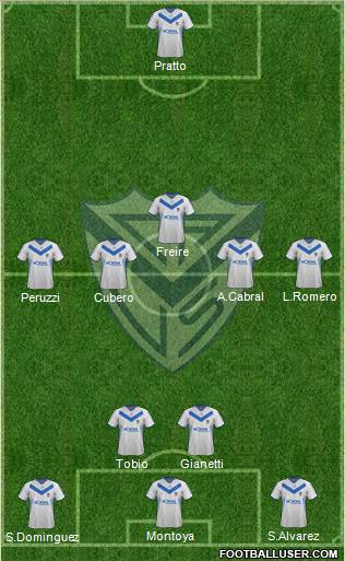 Vélez Sarsfield Formation 2012