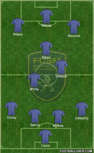 FC Sochaux-Montbéliard Formation 2012