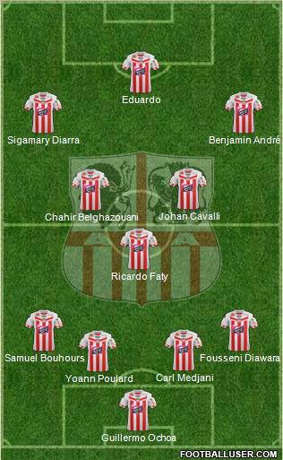 Athletic Club Ajaccien Football Formation 2012