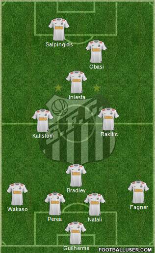 Santos FC Formation 2012