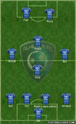 Al-Hilal (KSA) Formation 2012