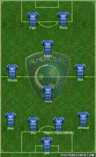 Al-Hilal (KSA) Formation 2012