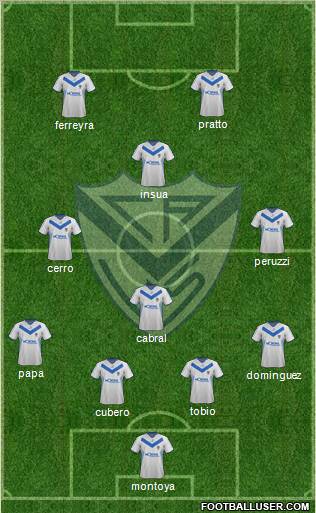 Vélez Sarsfield Formation 2012