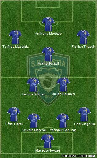 Sporting Club Bastia Formation 2012