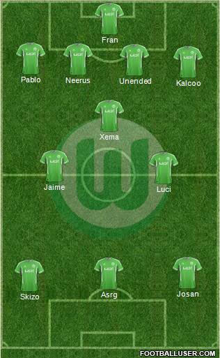 VfL Wolfsburg Formation 2012