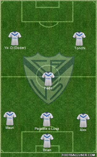 Vélez Sarsfield Formation 2012