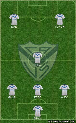 Vélez Sarsfield Formation 2012