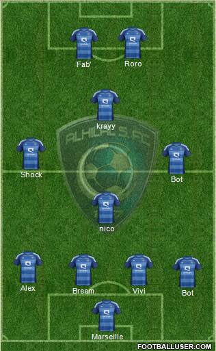 Al-Hilal (KSA) Formation 2012