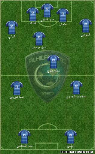 Al-Hilal (KSA) Formation 2012