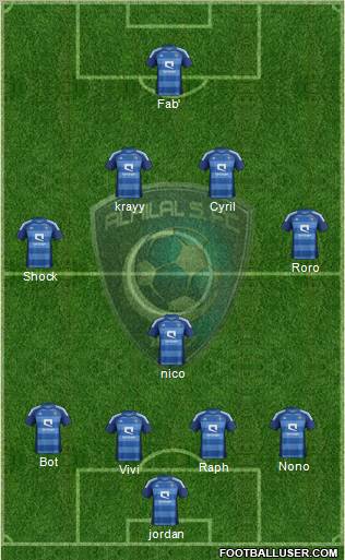 Al-Hilal (KSA) Formation 2012