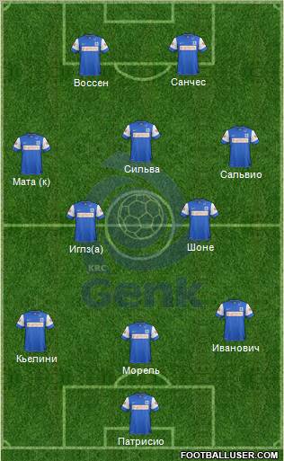 K Racing Club Genk Formation 2012