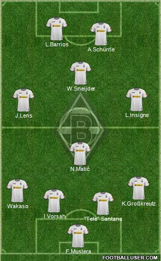 Borussia Mönchengladbach Formation 2012