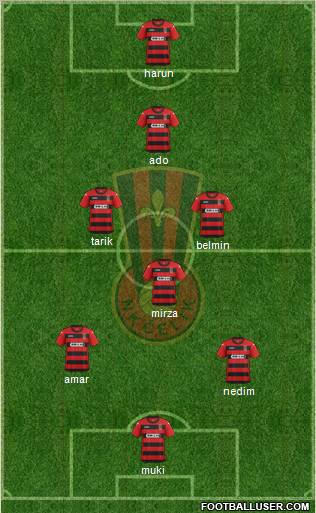 NK Celik Zenica Formation 2012