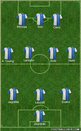 Blackburn Rovers Formation 2012