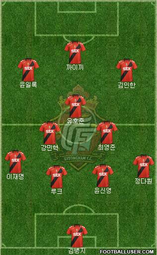 Gyeongnam FC Formation 2012