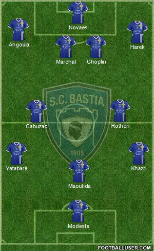 Sporting Club Bastia Formation 2012