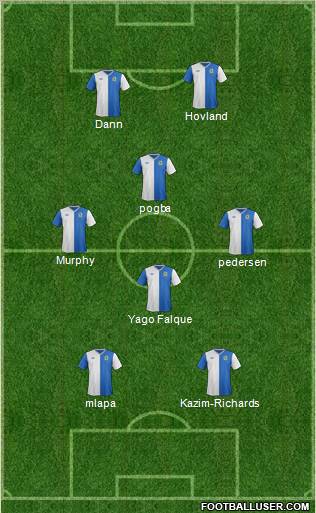 Blackburn Rovers Formation 2012