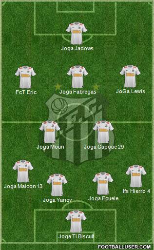 Santos FC Formation 2012