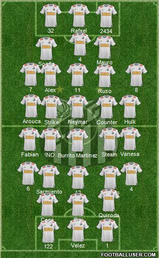 Santos FC Formation 2012