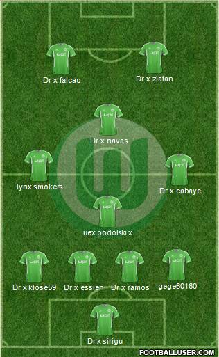 VfL Wolfsburg Formation 2012